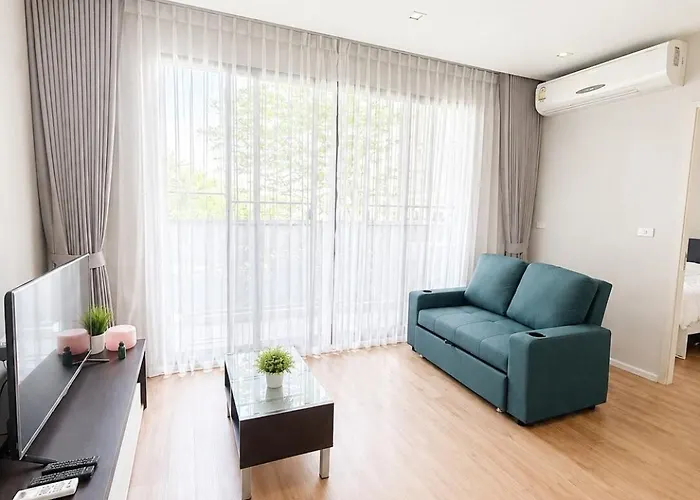 Apartment Modern One Bedroom, 3 Mins To Mrt Suthisarn And Ratchadaphisek *